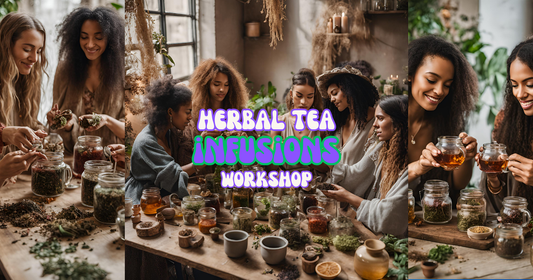 Herbal Tea Infusions Workshop: Discover the art of blending herbs for wellness benefits. Join us!