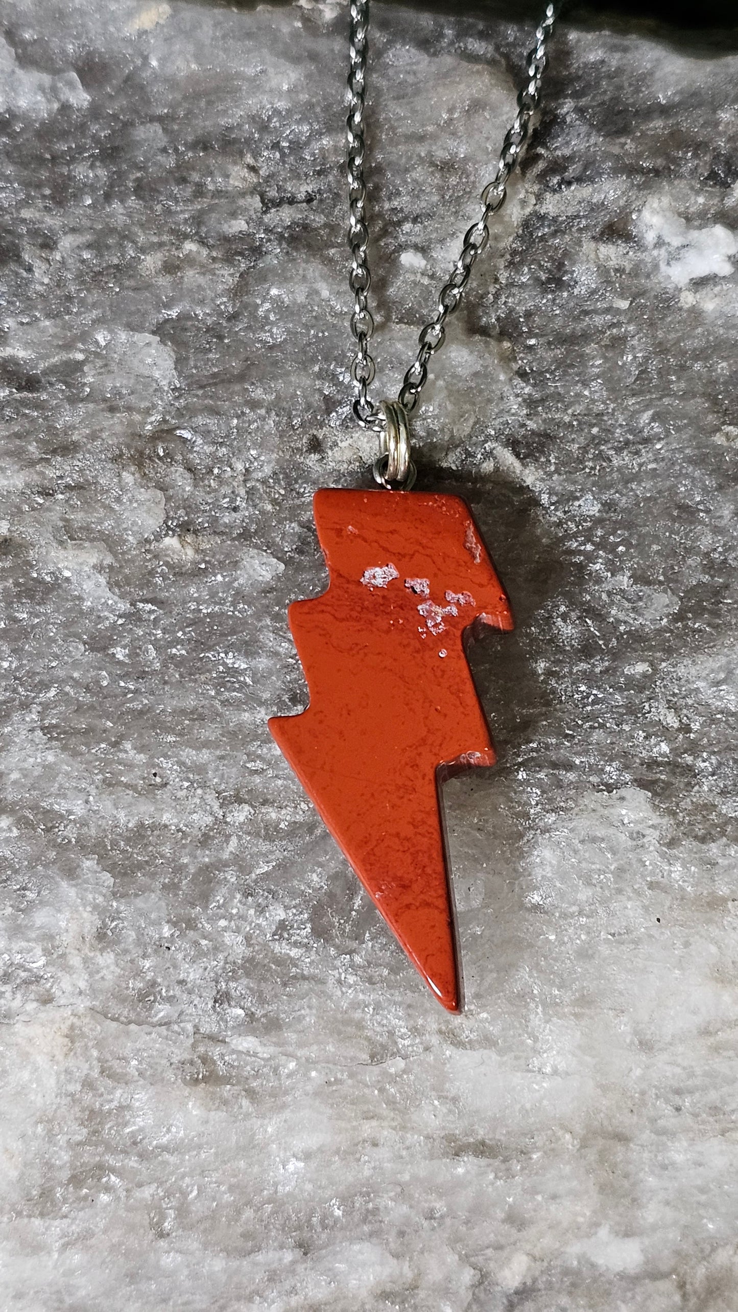 Red Jasper - Oya Lightning necklace