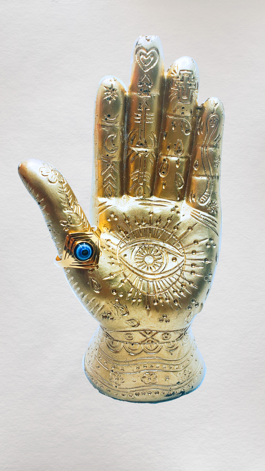 Gold Stainless Steel Trinity Ring