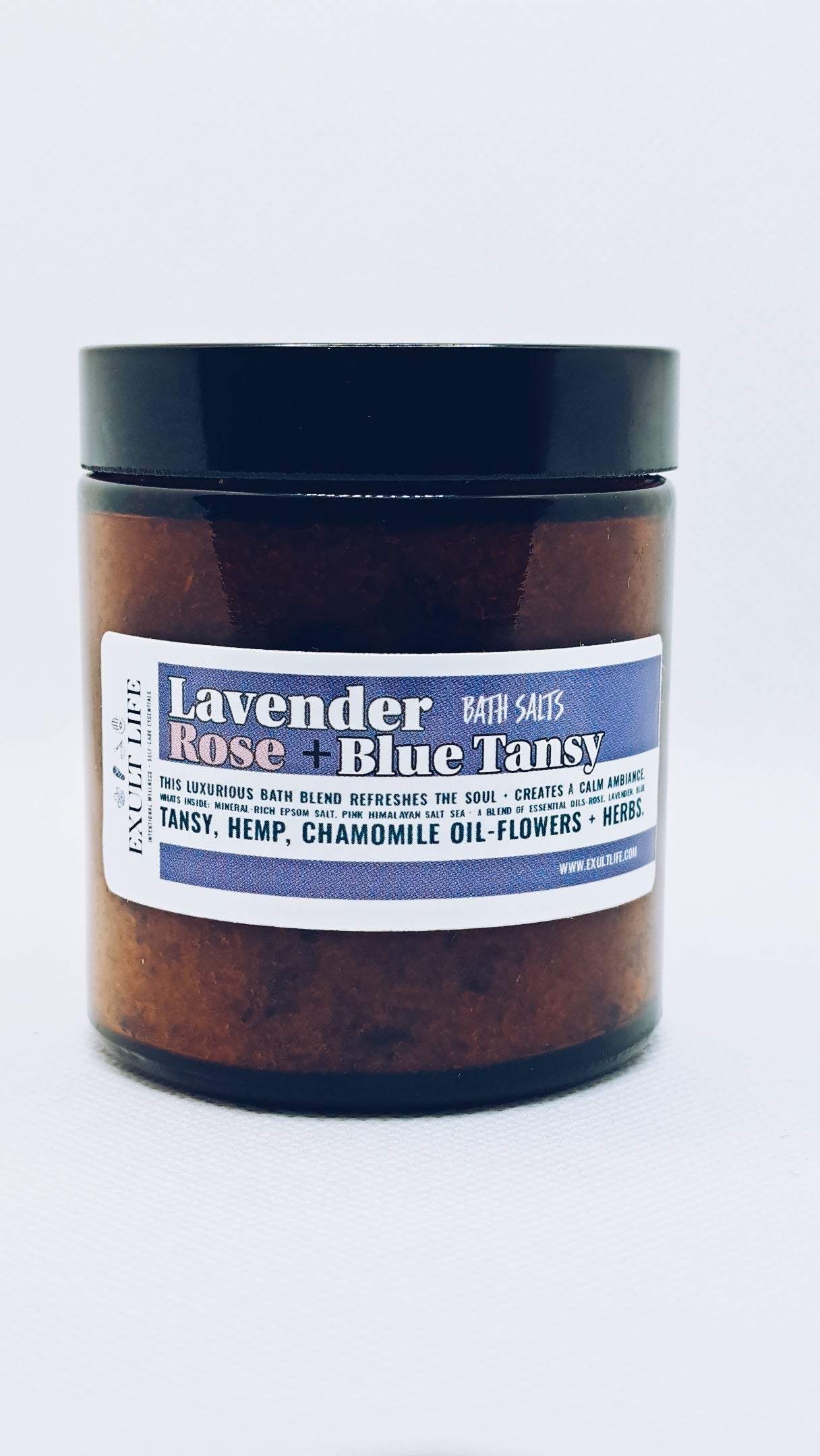 Our luxurious botanical infused bath salt soaks are formulated with nourishing essential oils folded into Epsom and Himalayan salts to exfoliate the skin. This is a 4oz jar and can be used for your bath or for a heavenly foot soak.